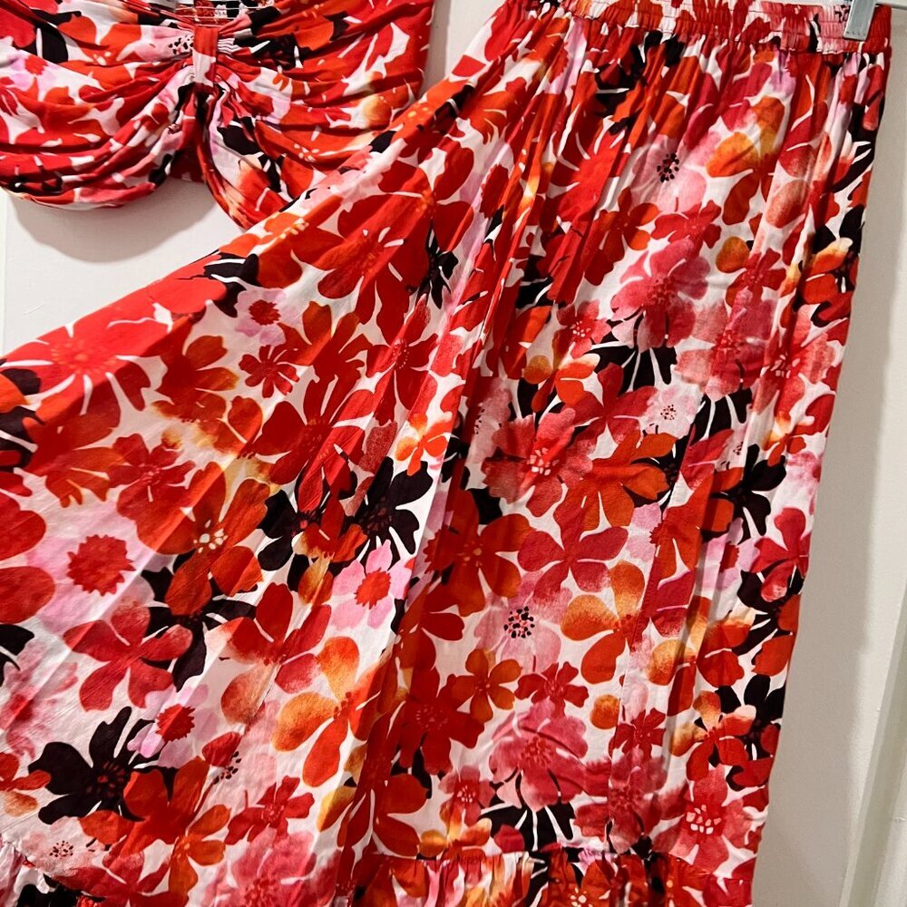 🌺 Tiare Hawaii Floral 2-Piece Set (Top & Skirt) - M/L - Picture 11 of 15